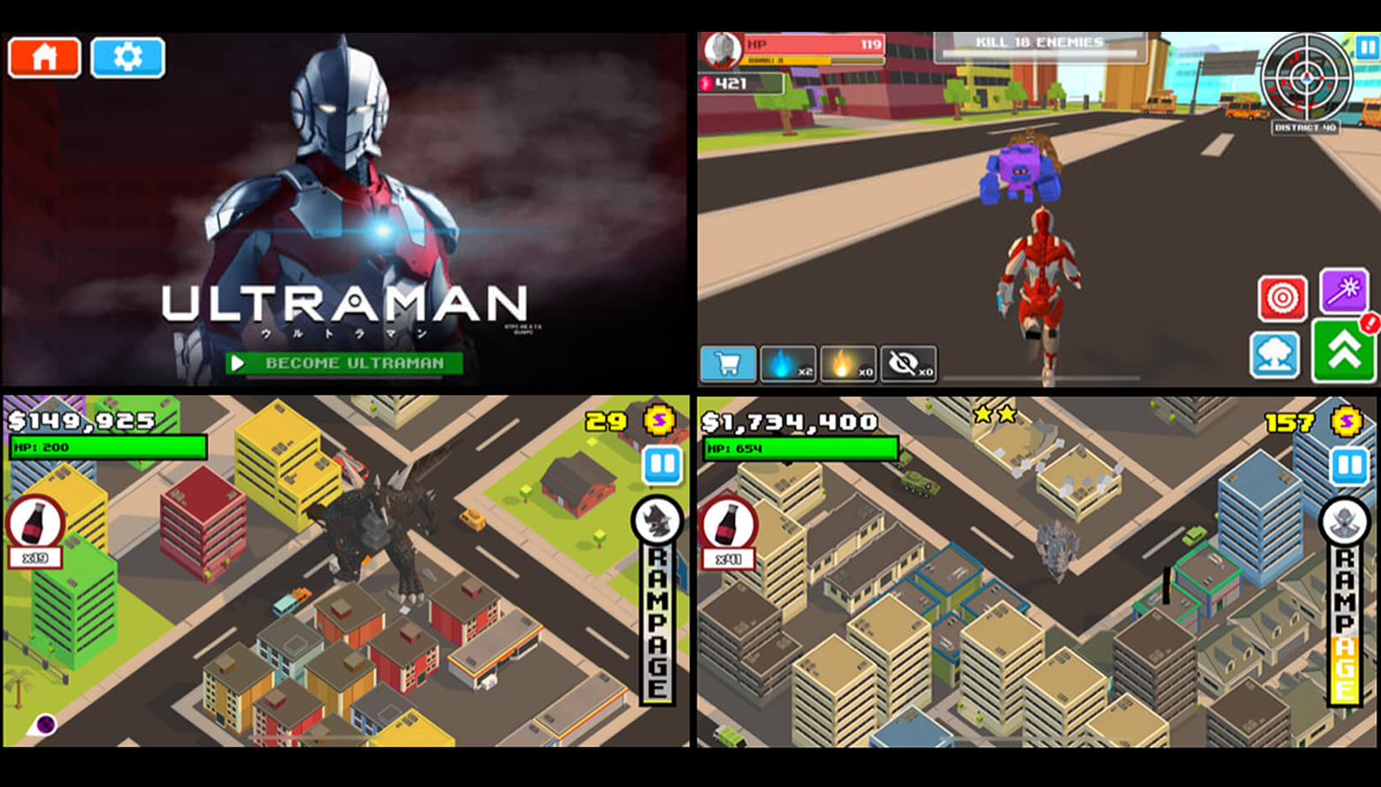 ACEVIRAL JOINS THE ULTRAMAN LICENSING PROGRAM  WITH ITS NEWEST GAME UPDATE, SMASHY CITY: ULTRAMAN!