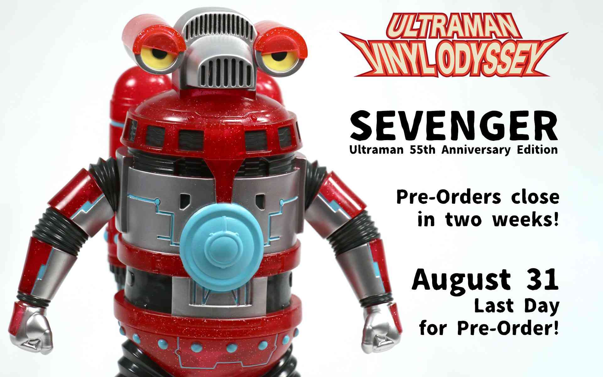 SEVENGER – ULTRAMAN VINYL ODYSSEY ON SALE FOR ONLY UNTIL AUGUST 31